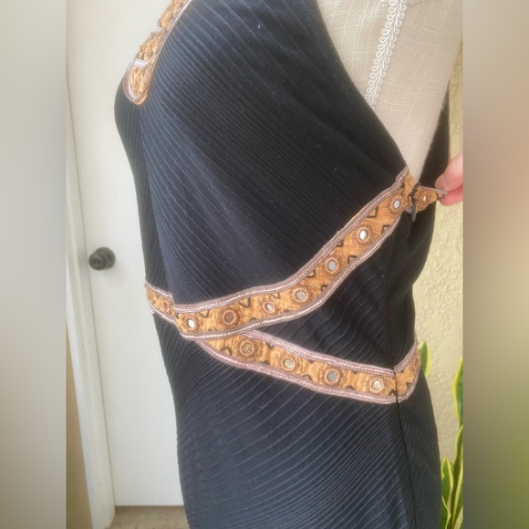 free people little black dress egyptian vibes sz l - Picture 4 of 14